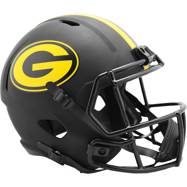 Green Bay Packers Riddell Black Eclipse Replica Football Helmet
