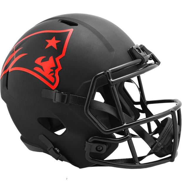 New England Patriots Riddell Black Eclipse Replica Football Helmet
