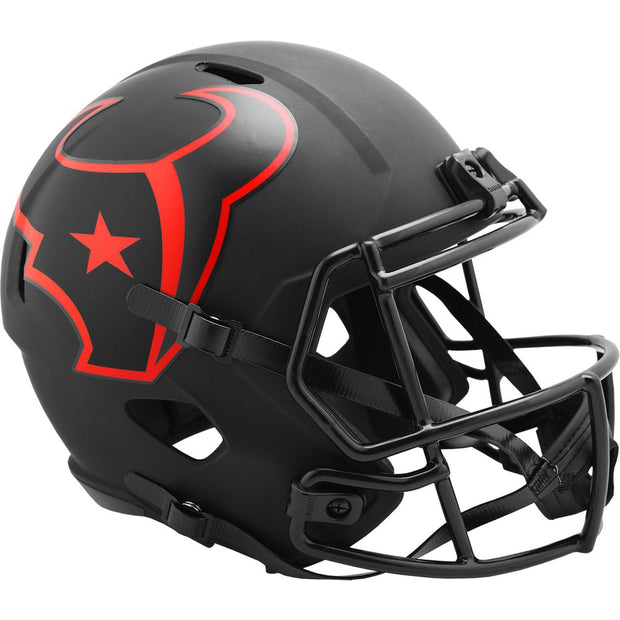 Houston Texans Riddell Black Eclipse Replica Football Helmet