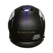 TCU Horned Frogs Black Riddell Speed Mini Football Helmet