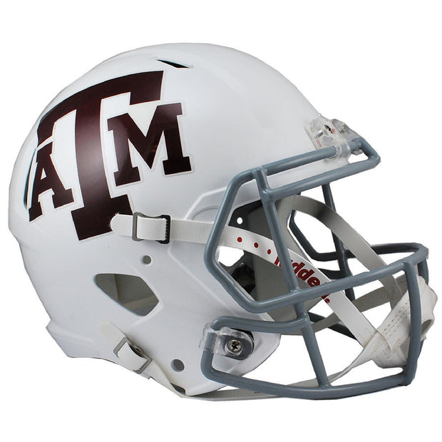 Texas A&M Aggies White Riddell Speed Full Size Replica Football Helmet