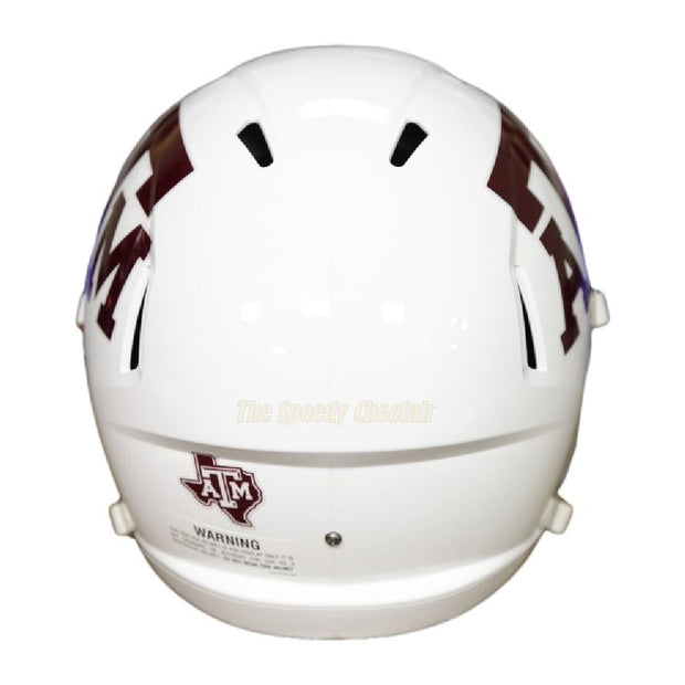 Texas A&M Aggies White Riddell Speed Full Size Replica Football Helmet