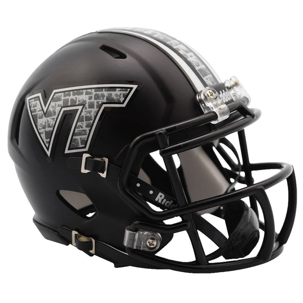Virginia Tech Hokies Black Riddell Speed Mini Football Helmet