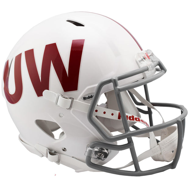 Wisconsin Badgers UW Throwback Riddell Speed Authentic Football Helmet