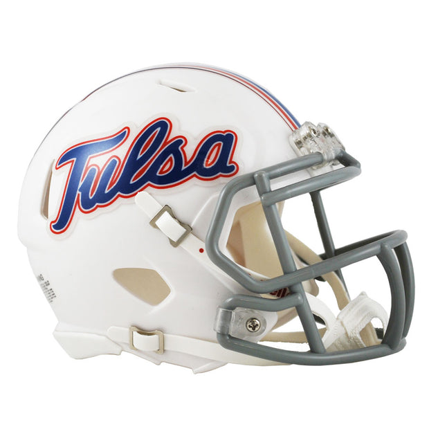 Tulsa Golden Hurricane White Riddell Speed Mini Football Helmet